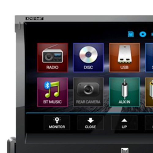 Dual® - Single DIN DVD/CD/AM/FM/MP3/WMA/AAC Receiver with Motorized 7" Touchscreen Display Built-In Bluetooth